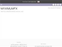 Tablet Screenshot of maximumfxhairdressing.co.uk